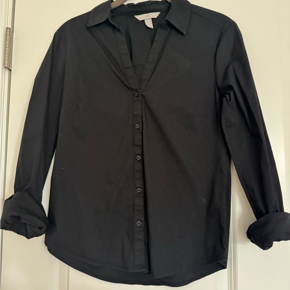 H&M Elegant Black Shirt
